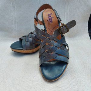 Indigo by Clark's Wedge Sandals Size 12M